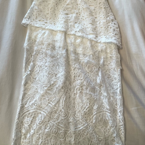 White Lace Midi Dress - NWOT - Small - Picture 8 of 11